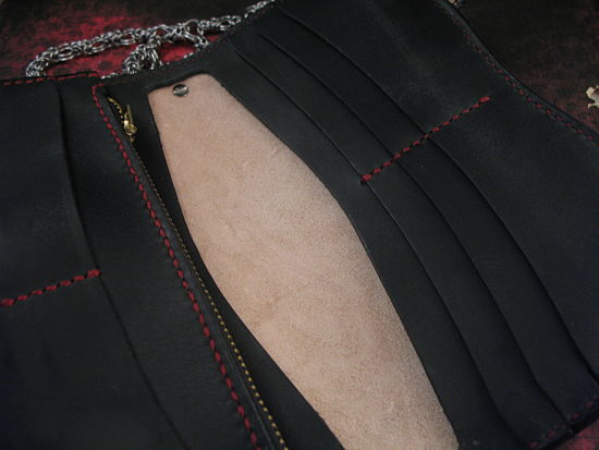 Vardi - Large Custom Leather Wallet w/Chain - Image 4