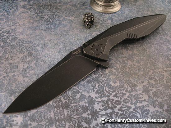 Rike Knife - Blackwash 1508s Integral Flipper - M390