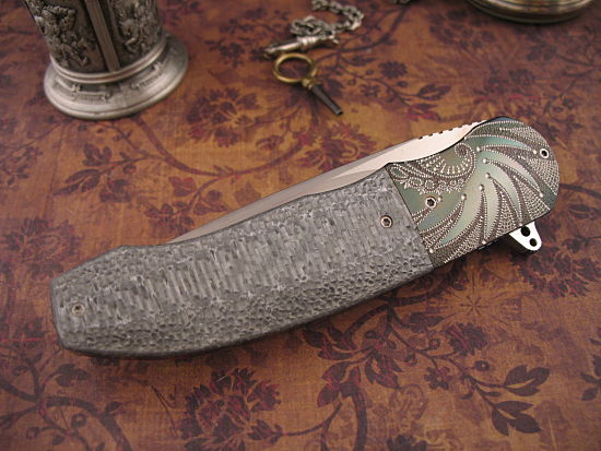 Andre Thorburn - Large Engraved Gentleman's Flipper - Image 2