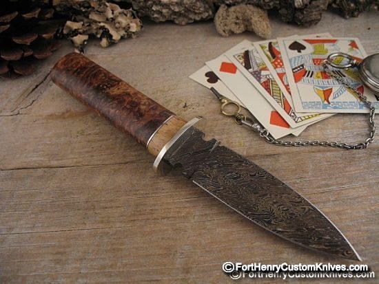 Herb Derr - "W" Twist Gambler's Dagger