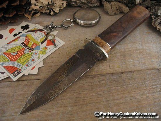 Herb Derr - Gambler's Dagger - Twist Damascus
