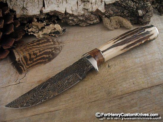 Herb Derr - Stag / Twist Damascus Hunter