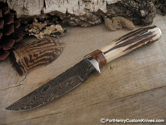 Herb Derr - Stag / Twist Damascus Hunter