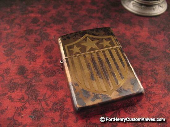 Steel Flame - American Flag/Stars Zippo