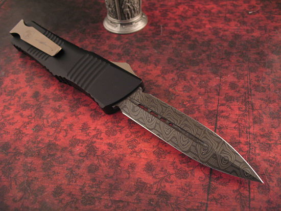 Microtech - OTF Combat Troodon D/A- Damascus - Image 5