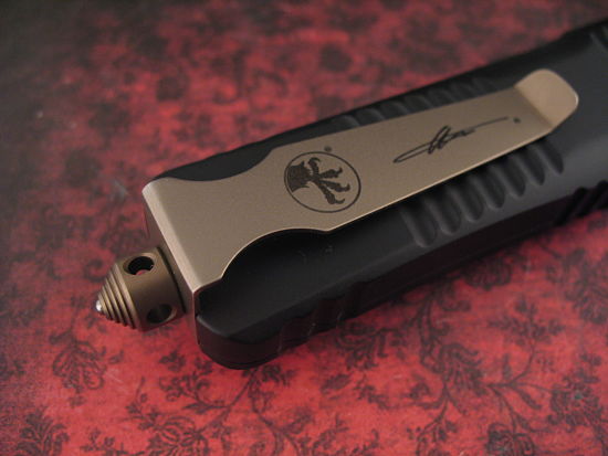 Microtech - OTF Combat Troodon D/A- Damascus - Image 6