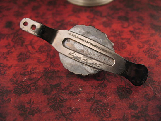 Rick Hinderer / Steel Flame - XM-18 Lion Clip - Silver Prototype - Image 4