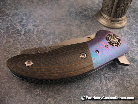 Allen Elishewitz - Rare Mini Hyde Flipper - Damascus - Image 2