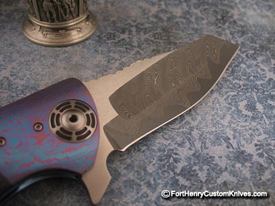 Allen Elishewitz - Rare Mini Hyde Flipper - Damascus - Image 6
