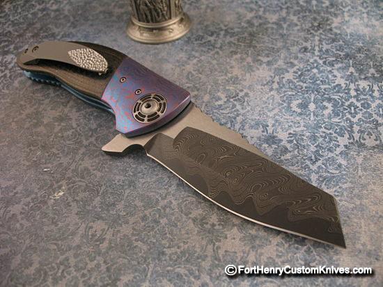 Allen Elishewitz - Rare Mini Hyde Flipper - Damascus - Image 5