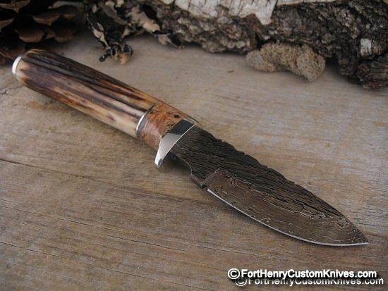 Herb Derr - NEW Twist Damascus Stag Hunter