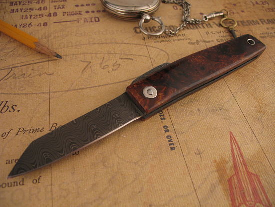 Hiroaki Ohta - Damascus Friction Folder