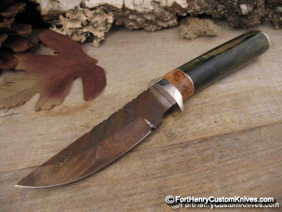 Herb Derr - NEW Twist Damascus Stag Hunter
