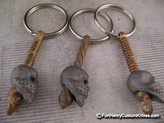 Michael Zieba - Titanium / Bronze Freedom Keychain - Three Style Choices
