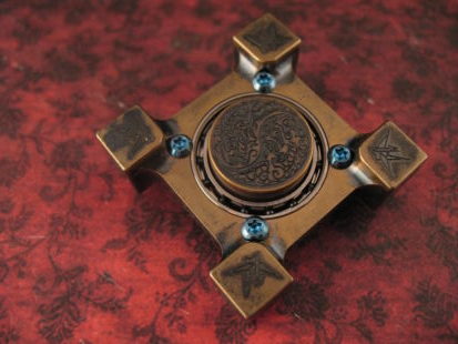 Steel Flame - Origami Crane/Koi Ring Spin