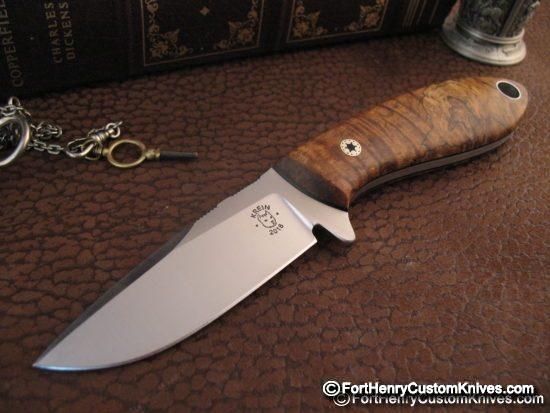 Tom Krein - Custom Drop Point in Leather