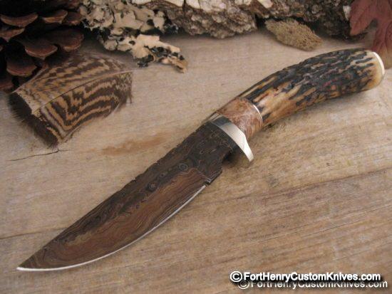 Herb Derr - Sambar Stag Clip Point Hunter