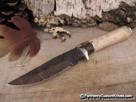 Herb Derr - Oosic Long Hunter - Twist Damascus