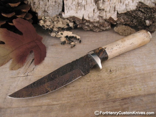 Herb Derr - Oosic Long Hunter - Twist Damascus