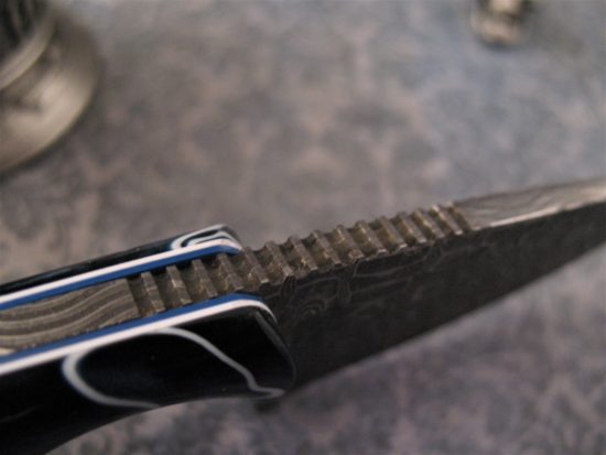 Alan Folts - One of a Kind - Stainless Damascus Minimalist - Image 4