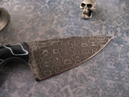 Alan Folts - One of a Kind - Stainless Damascus Minimalist - Image 5