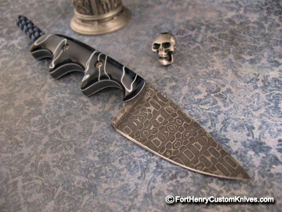 Alan Folts - One of a Kind - Stainless Damascus Minimalist