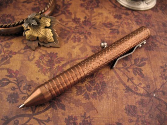 Brian Fellhoelter - Rare Engraved Copper TinyBolt Pen