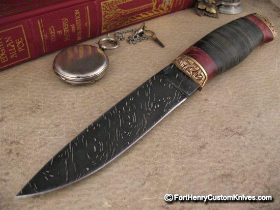 Olamic Cutlery - Suna Elite - Hand Forged Blackout Meteor Damasc