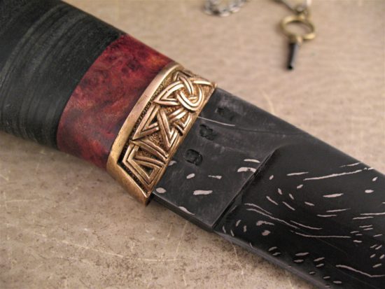 Olamic Cutlery - Suna Elite - Hand Forged Blackout Meteor Damasc - Image 5