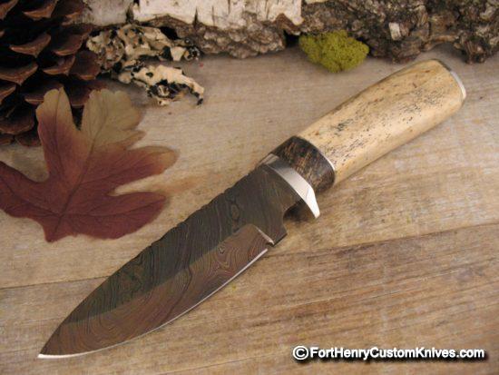 Herb Derr - NEW Twist Damascus Drop Point Hunter