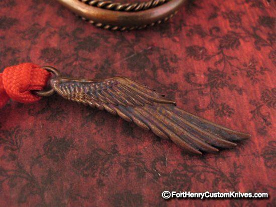 Michael Zieba - Aged Copper Angel Wing Bead