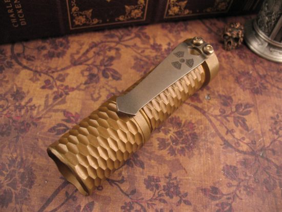 Hanko Machine Works - Stonewashed Bronze Gunner Grip Trident