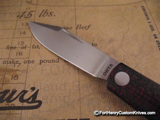 Hiroaki Ohta - Custom Clip Point Jack - Carbon Fiber - Image 4