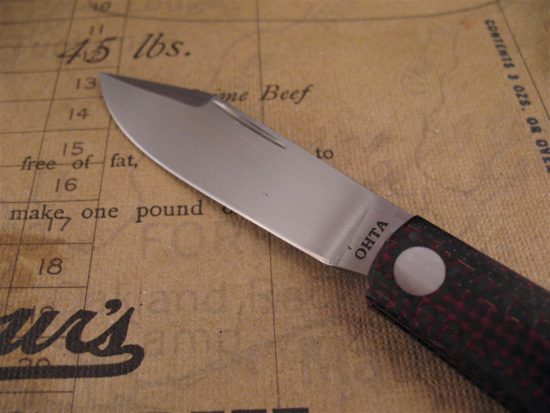 Hiroaki Ohta - Custom Clip Point Jack - Carbon Fiber - Image 4