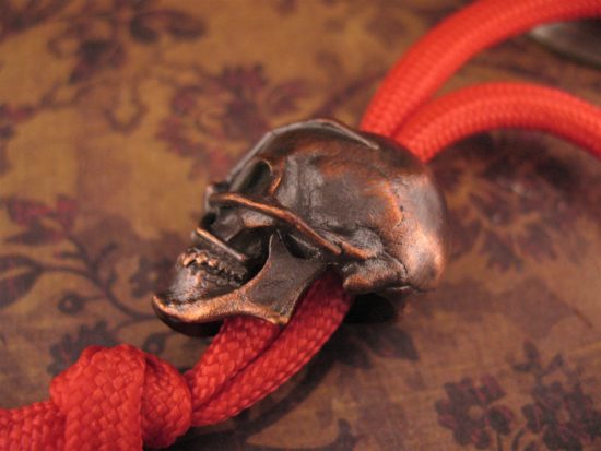 Michael Zieba - Limited Edition - Spider Skull Bead - Size/Metal Choices - Image 3