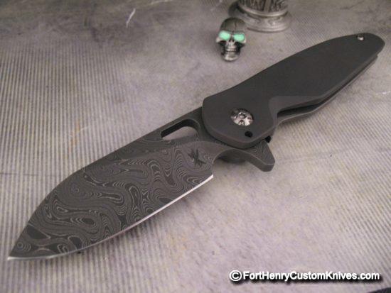 Keanison Knives - Dark Stray in Stainless Damascus