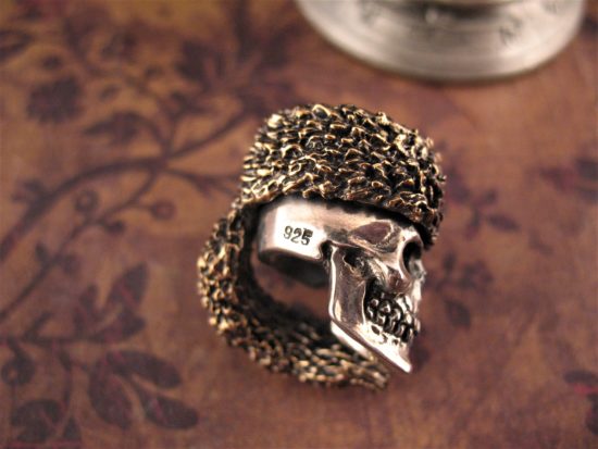 Fort Henry Exclusive - Coon Skin .925 Sterling Skull Bead - Image 6