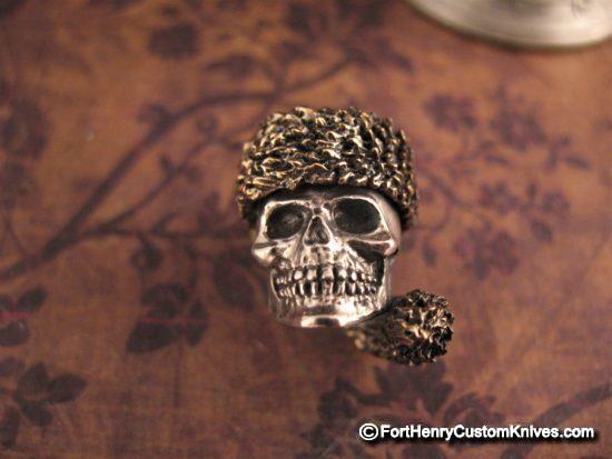 Fort Henry Exclusive - Coon Skin .925 Sterling Skull Bead
