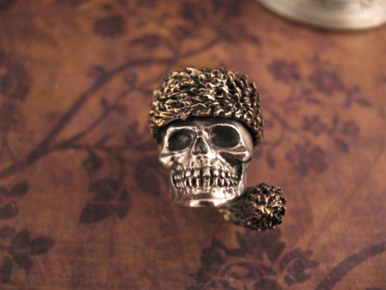 Fort Henry Exclusive - Coon Skin .925 Sterling Skull Bead
