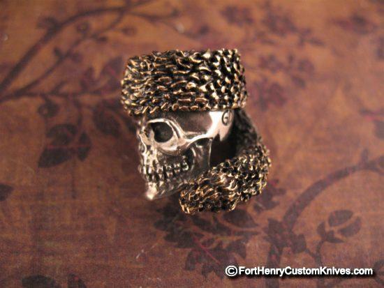 Fort Henry Exclusive - Coon Skin .925 Sterling Skull Bead - Image 3