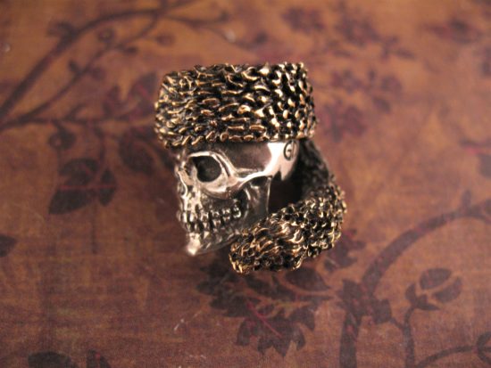 Fort Henry Exclusive - Coon Skin .925 Sterling Skull Bead - Image 3