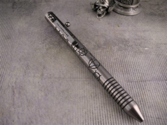 Brian Fellhoelter - TiBolt Deluxe Ti Engraved Pen - Anarchy