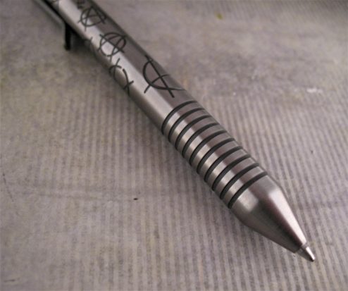 Brian Fellhoelter - TiBolt Deluxe Ti Engraved Pen - Anarchy - Image 4