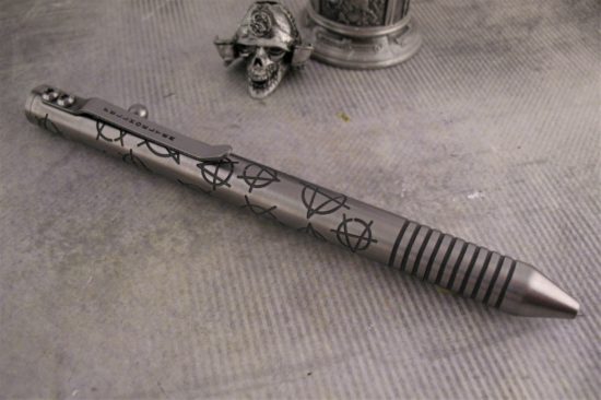 Brian Fellhoelter - TiBolt Deluxe Ti Engraved Pen - Anarchy - Image 5