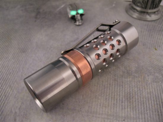 Barrel Custom Flashlight - with Extras