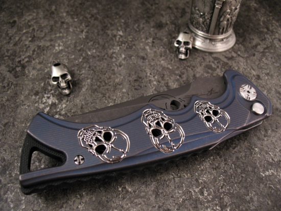 Brian Tighe  - Custom Pierced Skull Tighe Fighter Automatic - Image 2