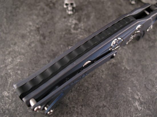 Brian Tighe  - Custom Pierced Skull Tighe Fighter Automatic - Image 6