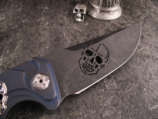 Brian Tighe  - Custom Pierced Skull Tighe Fighter Automatic - Image 7