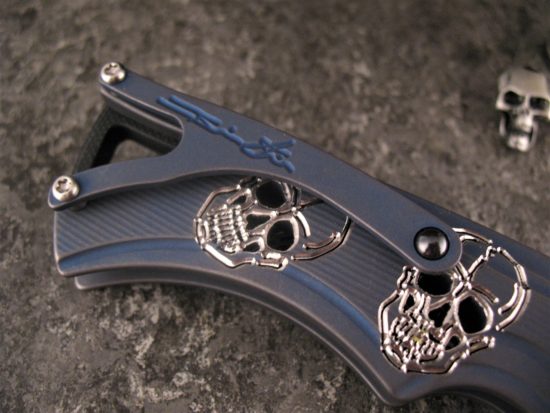 Brian Tighe  - Custom Pierced Skull Tighe Fighter Automatic - Image 8