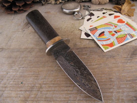 Herb Derr - Gambler's Dagger - Rare Twist Damascus